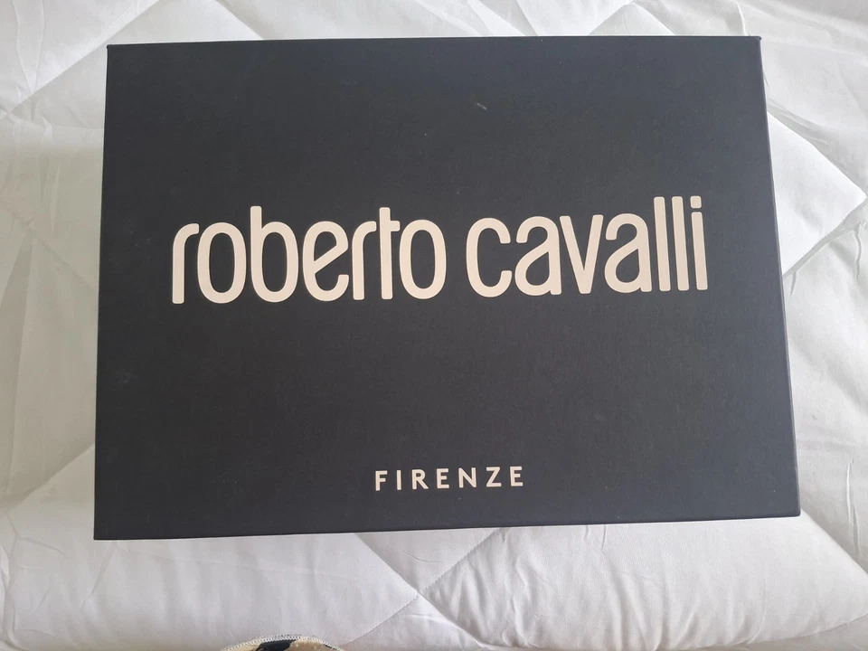 Roberto Cavalli Penny Mocasines Terciopelo Negro EE. UU. 11 con Caja - Zapatos de Diseñador para Hombre” Foto 2 de 4