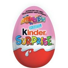2-Pack Kinder SURPRISE  Milk Chocolate Egg with Toy, Pink Edition, 1 egg