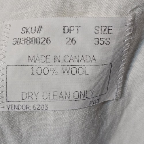 Vtg Brooks Brothers Pants PLEATED CUFFED Mens 34X30 Wool Canada EUC - Picture 9 of 9