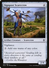 Signpost Scarecrow [Throne of Eldraine] Lightly Played Foil