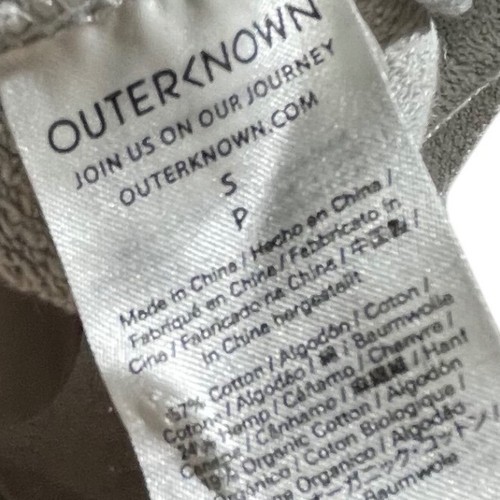 Outerknown Herren Grau Sweatshirt Raglan Langarm Rundhals Pullover Freizeit - Bild 9 von 9