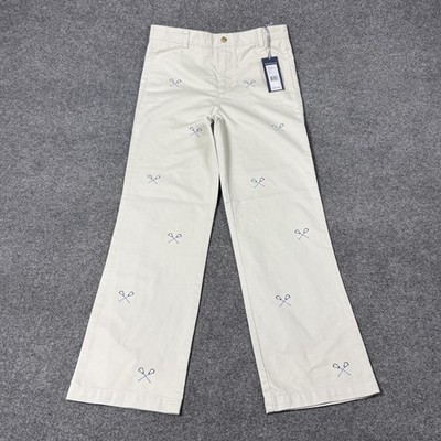 Vineyard Vines Pants Boys 18 Beige Lacrosse Embroidered Club Chino Classic Fit