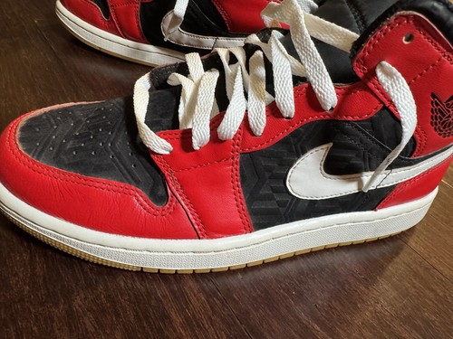 Nike Air Jordan 1 Mid SE Christmas Shoes Size US Men 8 Red White DQ8417-006 - Picture 8 of 23