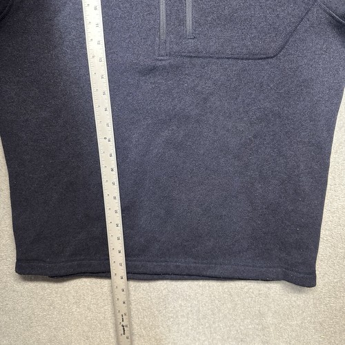 The North Face Pullover Sweater Herren Large Navy 1/4 Zip Fleece gefüttert Sweatshirt - Bild 6 von 7