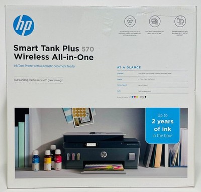 New HP Smart Tank Plus 570 Wireless All-in-One Ink Tank Printer Free Shipping