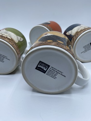 Set Of Four Henny Penny Warren Kimble Vintage 2000 Stoneware Mugs - Picture 10 of 12