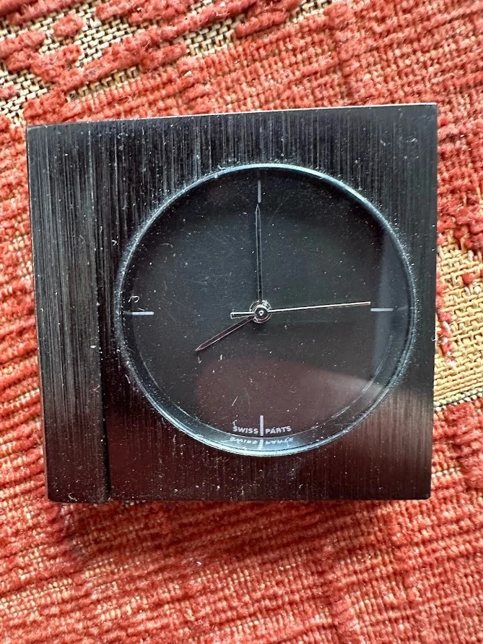 Siemens Design Tisch uhr, Classic, Swiss Made, klein, selten 70er Jahre, Vintage - Bild 2 von 4