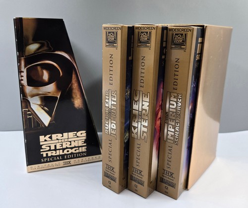 Star Wars / Krieg der Sterne Trilogie Special Edition VHS (1997) Goldschuber - Bild 1 von 8