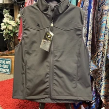 Wyoming Traders X-Large Men’s Morgan Charcoal Laminated Vest