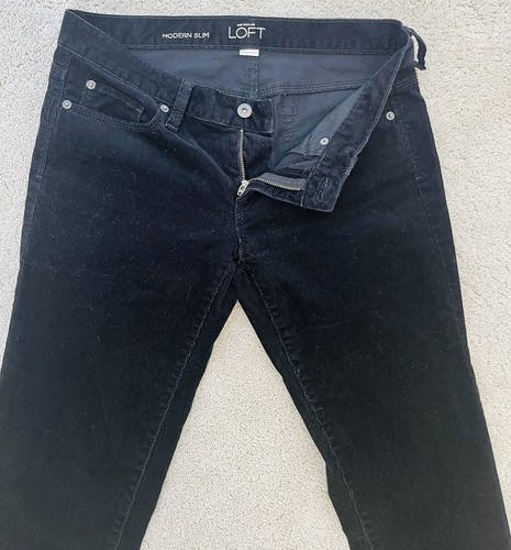 Ann Taylor Loft Modern Slim Schwarz Cordhose Gr. 6P - Bild 2 von 6