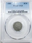 1880-P Three Cent Nickel — photo from another recent sale