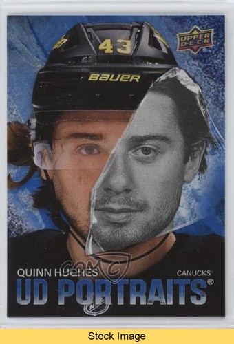 Quinn Hughes [Speckle] #P-25 2025 Upper Deck UD Portraits card