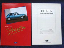 FORD Fiesta XR2i, S, CLX, C Prospekt  6.1989 mit Beilage "Technik"