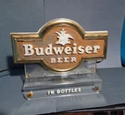 Vintage Budweiser Beer Lighted Bar Sign Works