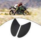 Paire d'autocollants de réservoir d'essence noir pour motos avec adhésif fort