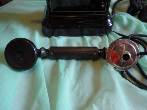 Tischtelefon dänisch Jydsk Aktieselskab Kurbeltelefon Handkurbel - Picture 6 of 16