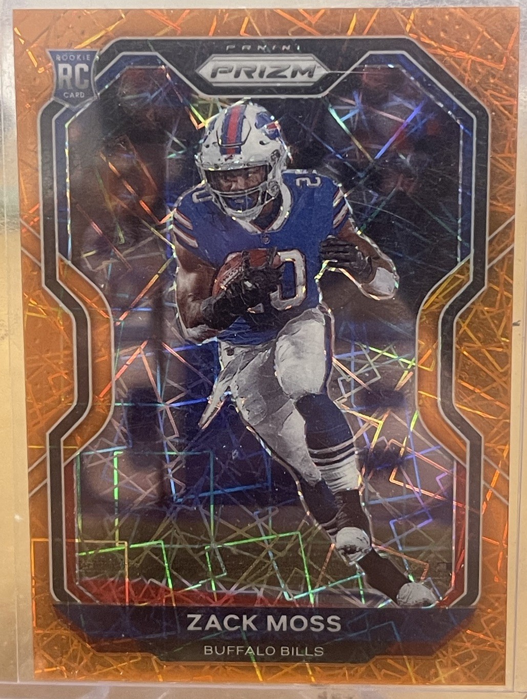 ZACK MOSS 2020-21 Panini Prizm Rookie Orange Lazer RC Bills 311 Bengals Colts