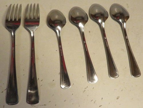 Vintage Edelstahl Japan Perlenmuster THF3 THC Besteck gemischt Löffel Gabel Ersatz - Bild 15 von 16
