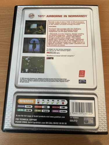 101st Airborne In Normandy•Action Pack•PC CD ROM GAME•Shooter•WWII•Tactical•1998 - Picture 2 of 3