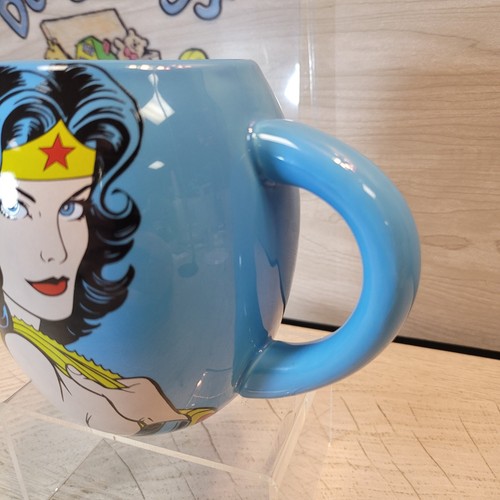 Wonder Woman DC Comics Ceramic Large Blue Tea Coffee Mug Vandor Gifts S10 - Picture 2 of 7