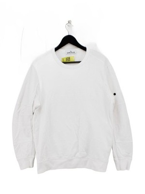 Stone Island Herren Hoodie XXS Weiß 100% Baumwolle Pullover