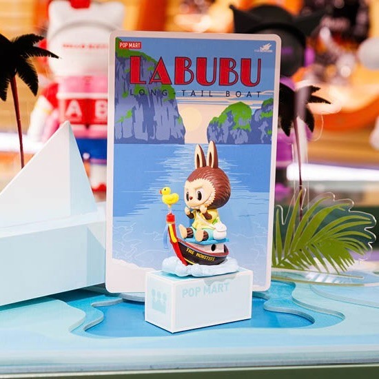 ラブブ LABUBU LONG TAIL BOATタイiconsiam限定 POP MART LABUBU Thailand Limited, Long Tail Boat Trendy Figures