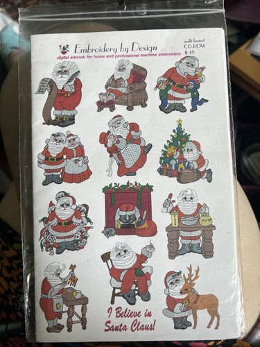 Embroidery by Design CD Santa Claus Collection Multi-format New unopened