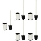 5 Sets Heavy Duty Toilet Brush Replacement Bathroom Cleaning Scrubber
