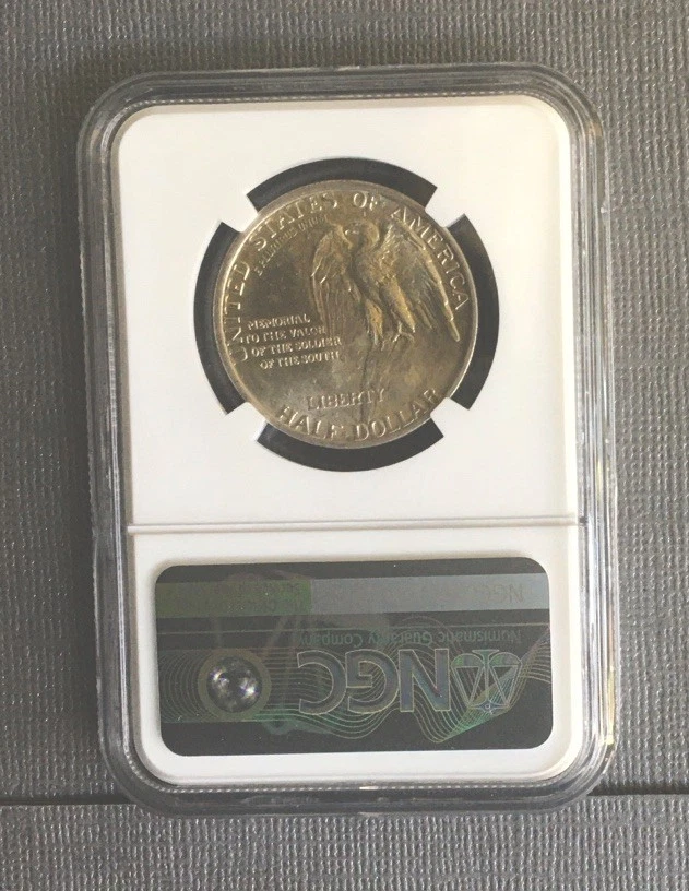 1925  HALF DOLLAR STONE  MOUNTAIN MS 64 - Image 2 of 2