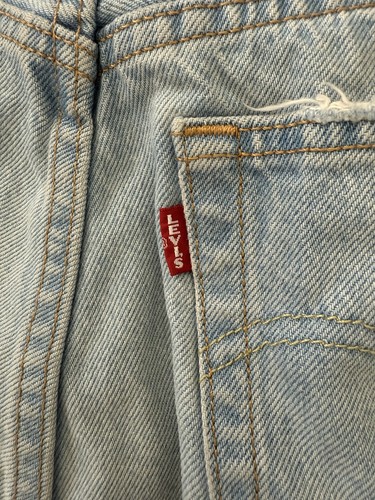 Levi’s Strauss 501 Big E Cut Off Shorts Blue Women’s Size 27x2 Vintage GUC - Picture 11 of 13