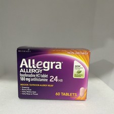ALLEGRA Allergy 24Hr 180mg 60 Tablets - Exp 04/2027
