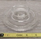 Pyrex 4" Glass Lid for Coffee Tea Pot Kettle Vintage Clear Retro