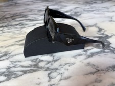 Prada PR17WS 1AB5S049 Women's Sunglasses 49 mm Black / Dark Grey Lens