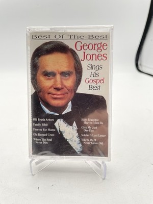 GEORGE JONES / SINGS HIS GOSPEL BEST CASSETTE (1998) KING RECORDS ~ FAMILY BIBLE