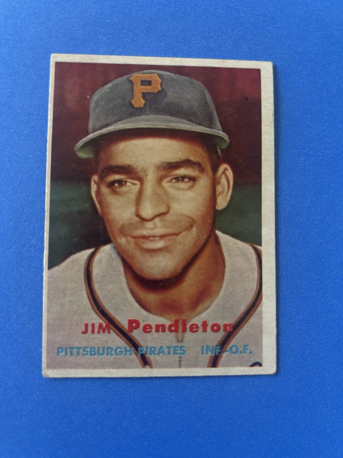1957 Topps #327 Jim Pendleton EX Scarce Mid Series Pirates *Jsnicestuff*