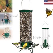 Squirrel-Proof Wild Bird Feeder - Portable Bird Feeder for Garden Yard Outside