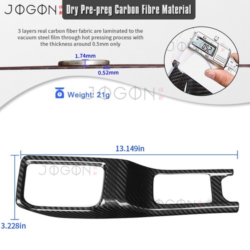 Para Jeep Gladiator JT 2020-2025 Freno de mano central de carbono Panel de cambio Borde - Imagen 2 de 13