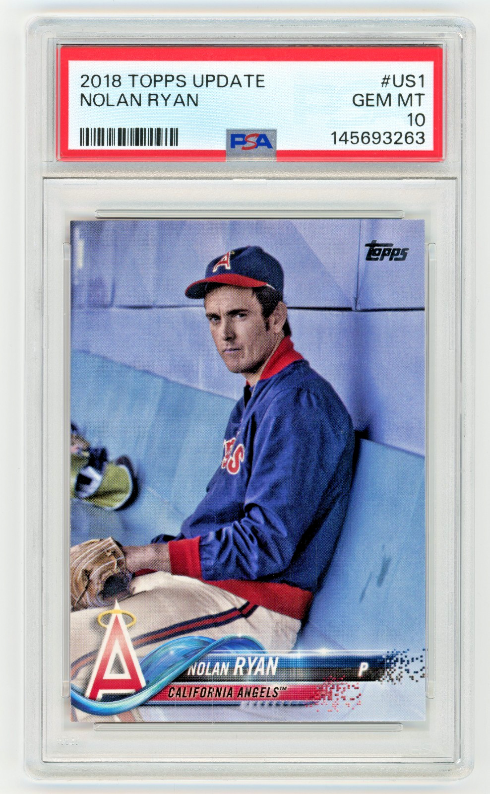 NOLAN RYAN 2018 Topps Update Image Variation SP #US1 PSA 10 Los Angeles Angels
