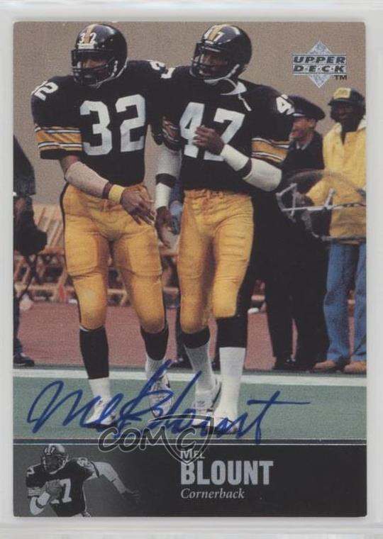 1997 Upper Deck NFL Legends Auto Mel Blount #AL-25 Auto HOF