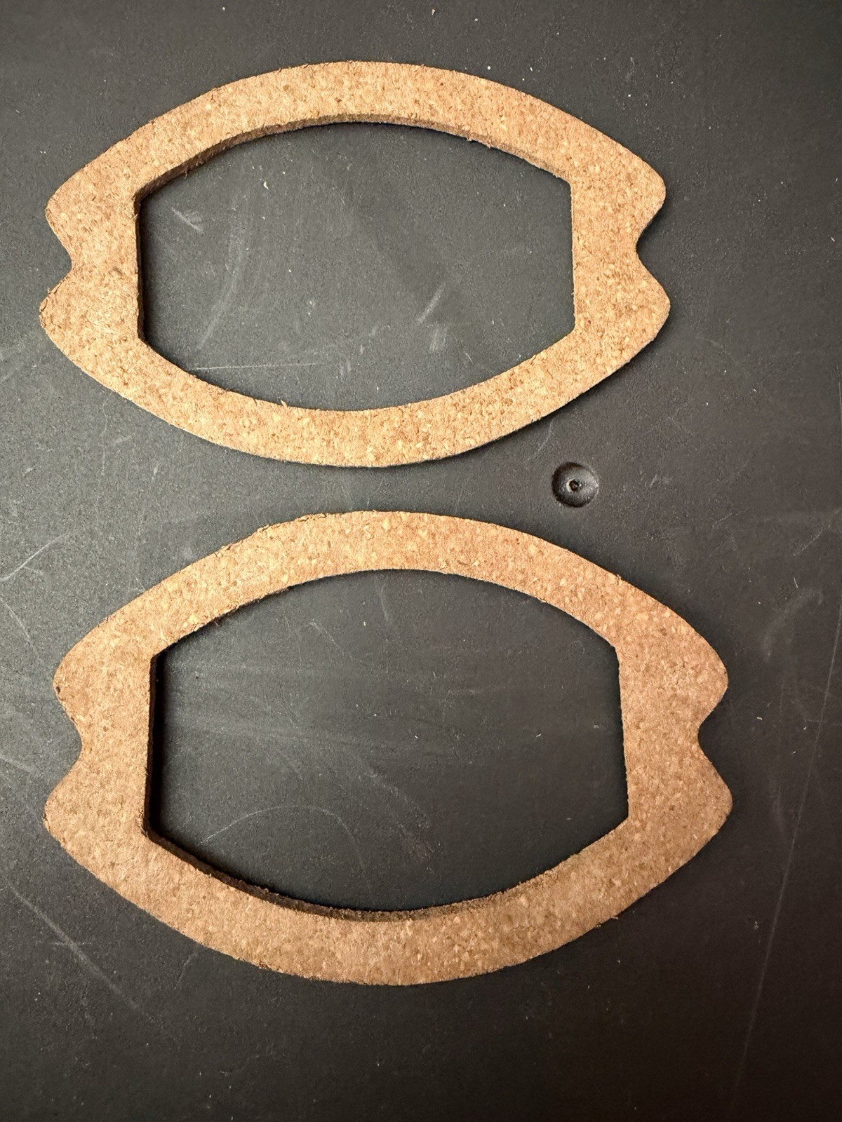 1957 CHEVY BELAIR 150 210 BACK UP LIGHT LENS GASKETS NEW PAIR