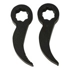 Dual Pack 2 Pry Bar Wrench Adaptors for 1/2 Drive Tools Half Shaft Removal Use