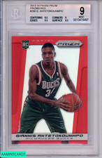 2013 PANINI PRIZM G ANTETOKOUNMPO #290 RED BGS 9 RC ROOKIE