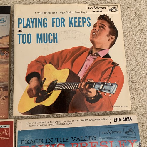 Set Of 6 Elvis Presley 45 RPM With Original Sleeves RCA Victor - Picture 4 of 15