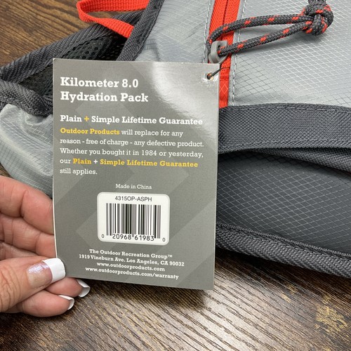 Outdoor Products Kilometer 8.0 Hydration Pack 2L New - Picture 7 of 8