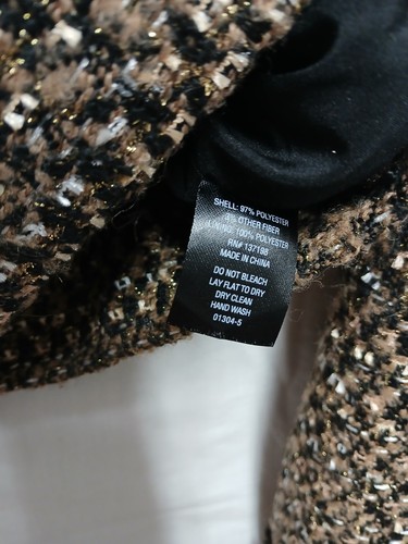 Jason Bolden Black & Gold Tweed Crop Jacket M Old Money Glam Preppy Academia - Picture 10 of 10