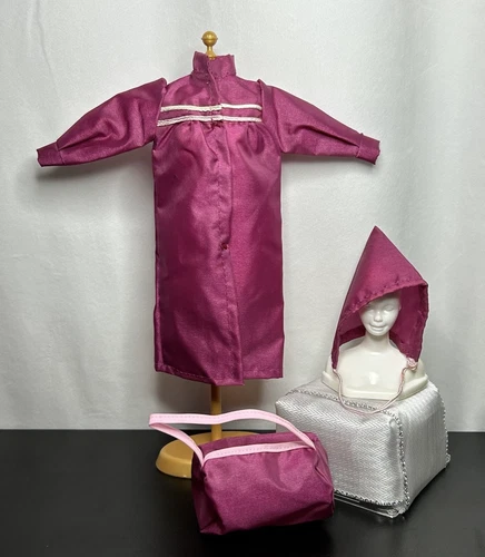 Vintage Clone *Barbie* ~ Matching Purple Rain Jacket, Hat & Bag ~ Unbranded