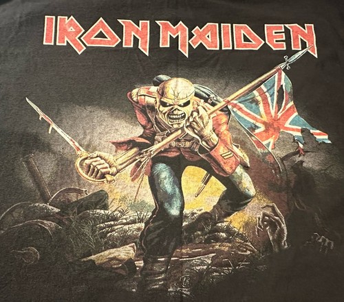 Vintage Iron Maiden Erwachsene 2XL T-Shirt Eddie The Trooper Grafik Metal Bay Island - Bild 8 von 8