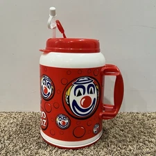 Whirley 100oz Giant Insulated Travel Mug Huge Trucker Cup Clown Holiday Oil