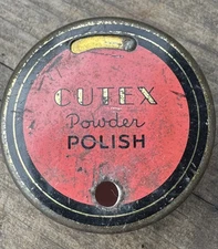 1930s Cutex Polish Powder Tin