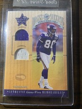 Cris Carter 2001 Leaf R & S Dress For Success Dual Game Worn Jersey
